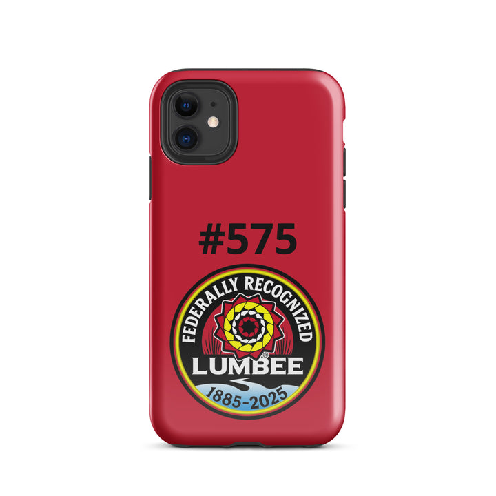 Glossy Printfull Lumbee recognition tough case for iPhone 11, featuring a durable protective design with a commemorative print.
