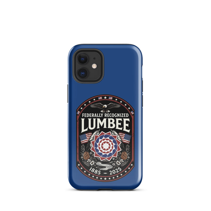 Glossy Printfull Lumbee Federal Recognition tough case for iPhone 12 Mini, providing durable protection with a vibrant design.