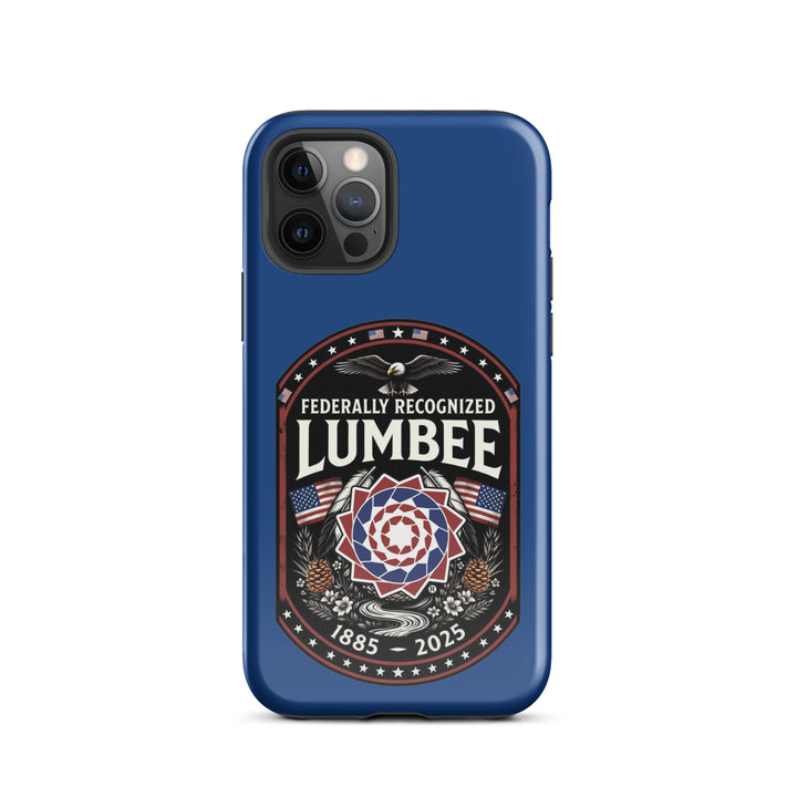 Glossy Printfull Lumbee Federal Recognition iPhone 12 Pro tough case with printed design on the front.
