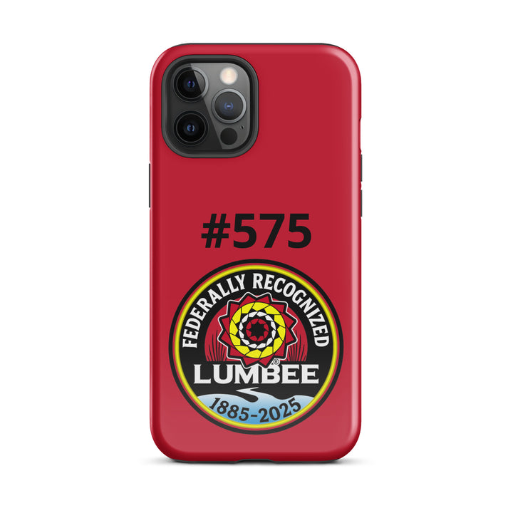 Glossy Lumbee recognition tough case for iPhone 12 Pro Max by Printfull, featuring vibrant print design on durable protective cover.