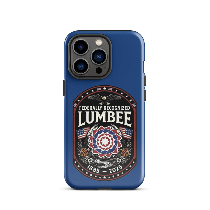 Printfull Lumbee Federal Recognition tough glossy iPhone 13 Pro case with printed design, protective and stylish phone cover.