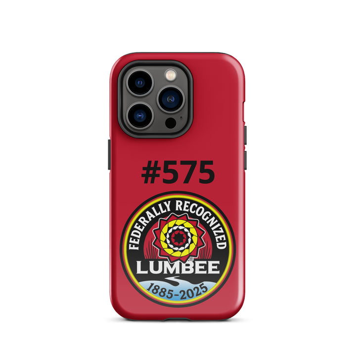Glossy Lumbee recognition tough case for iPhone 14 Pro by Printfull, featuring detailed print design on a durable phone cover.