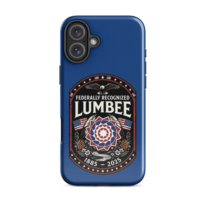 Glossy Printfull Lumbee Federal Recognition iPhone 16 Plus tough case with printed design and durable protection.
