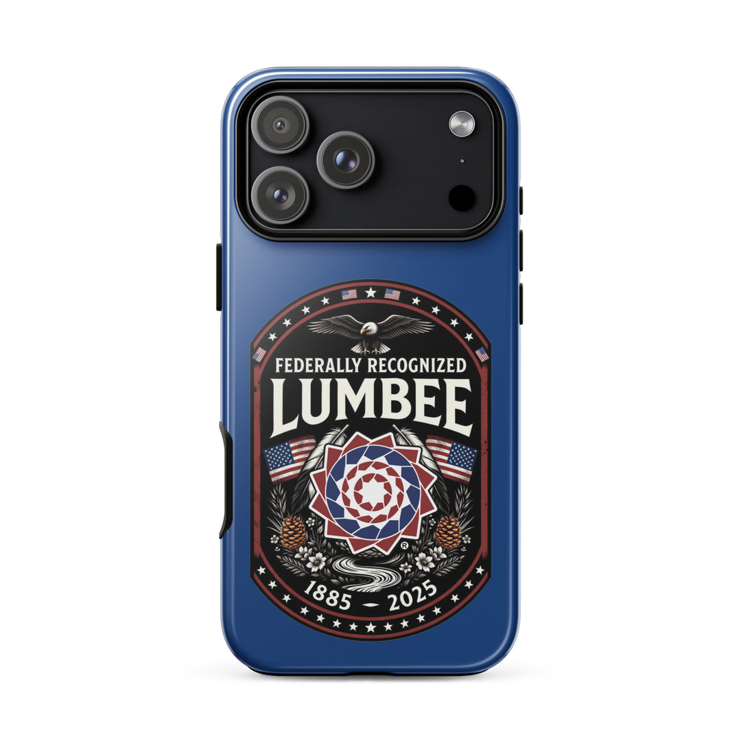 Printfull Lumbee Federal Recognition tough glossy iPhone 17 Pro Max case with protective design and vibrant print.
