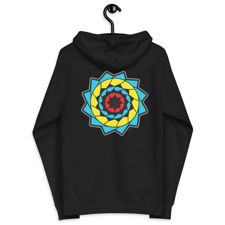 Pinecone Patchwork Unisex fleece zip up hoodie