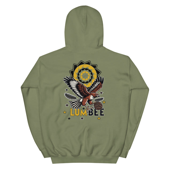 1887 Pinecone Patchwork Hawk Unisex Hoodie