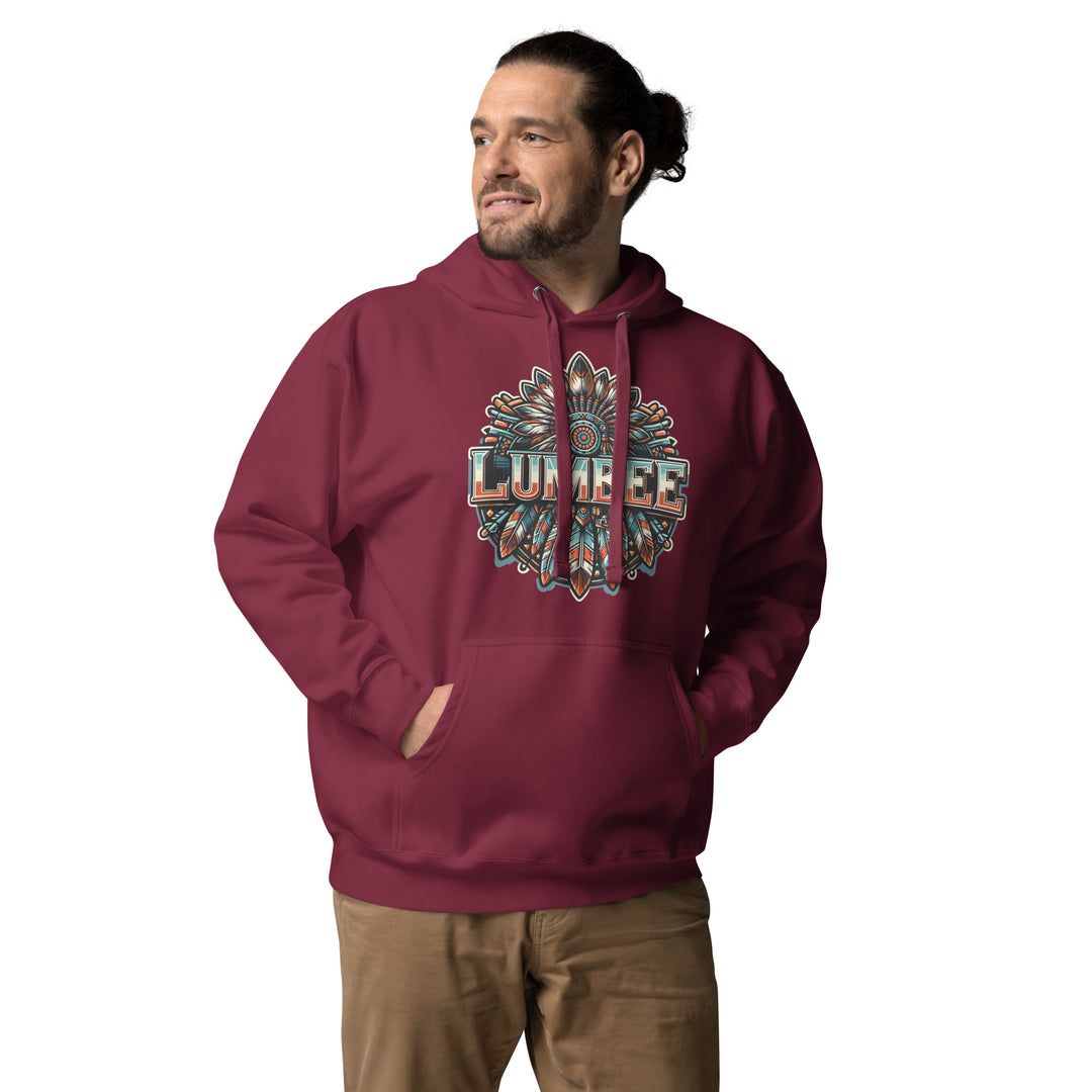 Pinecone Patchwork Feather Unisex Hoodie