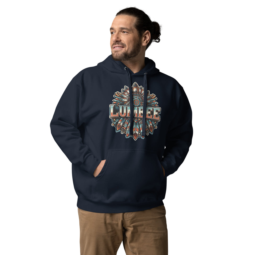 Pinecone Patchwork Feather Unisex Hoodie