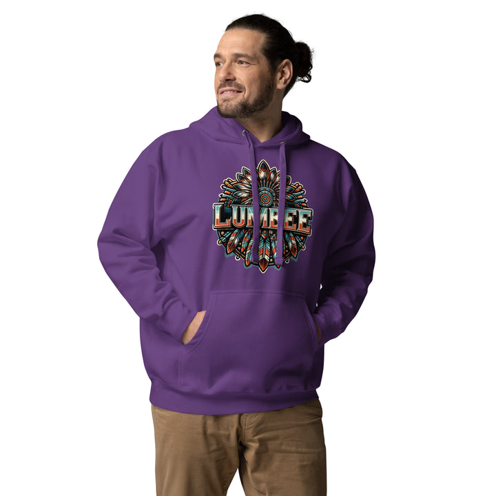 Pinecone Patchwork Feather Unisex Hoodie