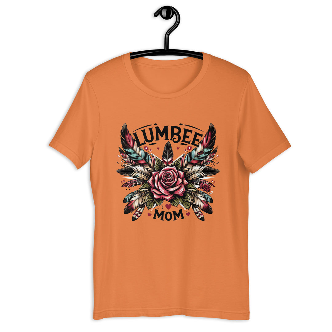 Pinecone Patchwork Lumbee Mom Ladies t-shirt - Bella