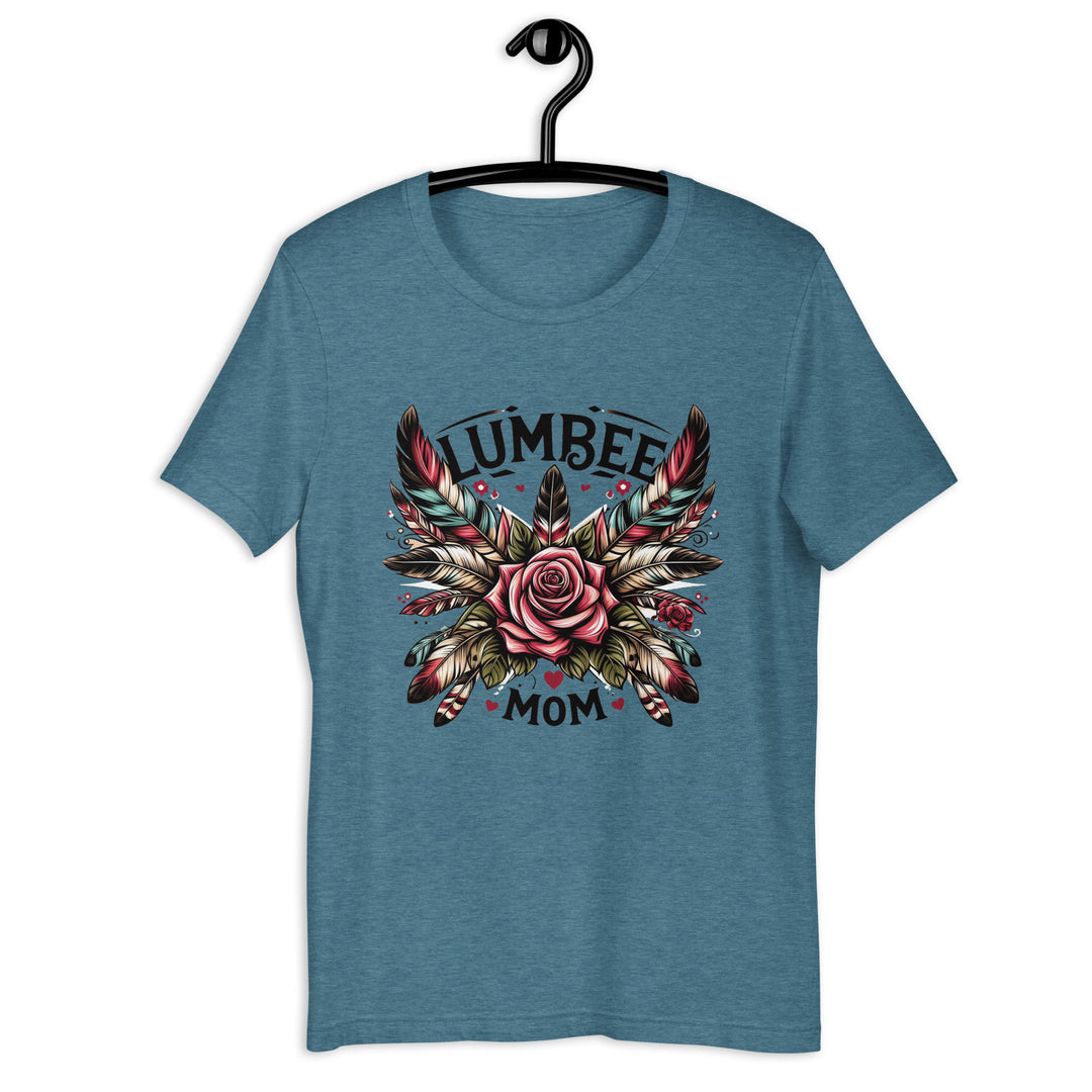 Pinecone Patchwork Lumbee Mom Ladies t-shirt - Bella