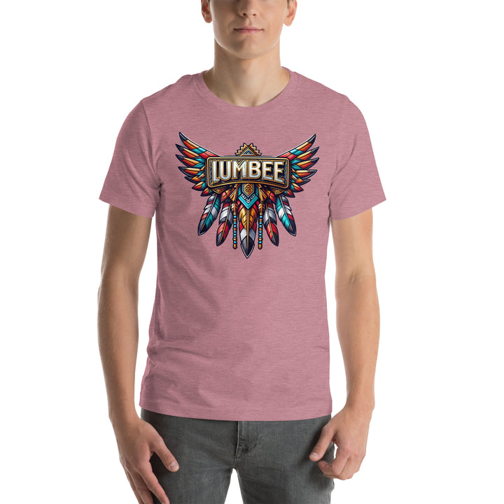 Pinecone Patchwork Mens Lumbee Wings Unisex Bella T-shirt