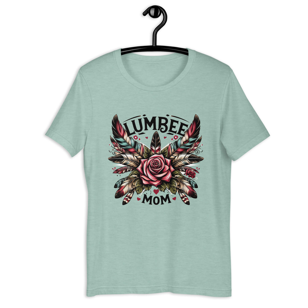 Pinecone Patchwork Lumbee Mom Ladies t-shirt - Bella