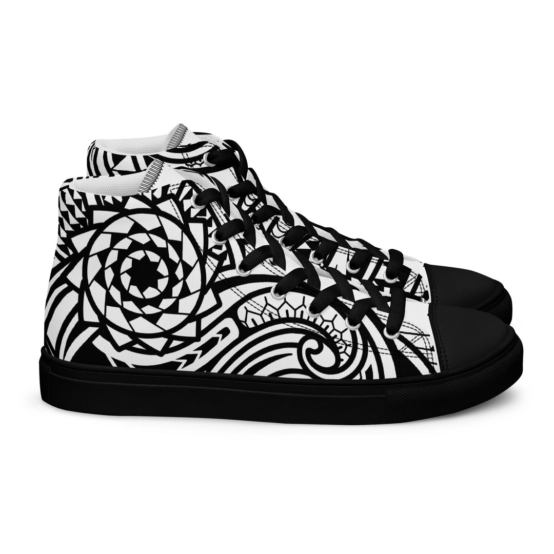 Pinecone Patchwork Women’s high top canvas shoes