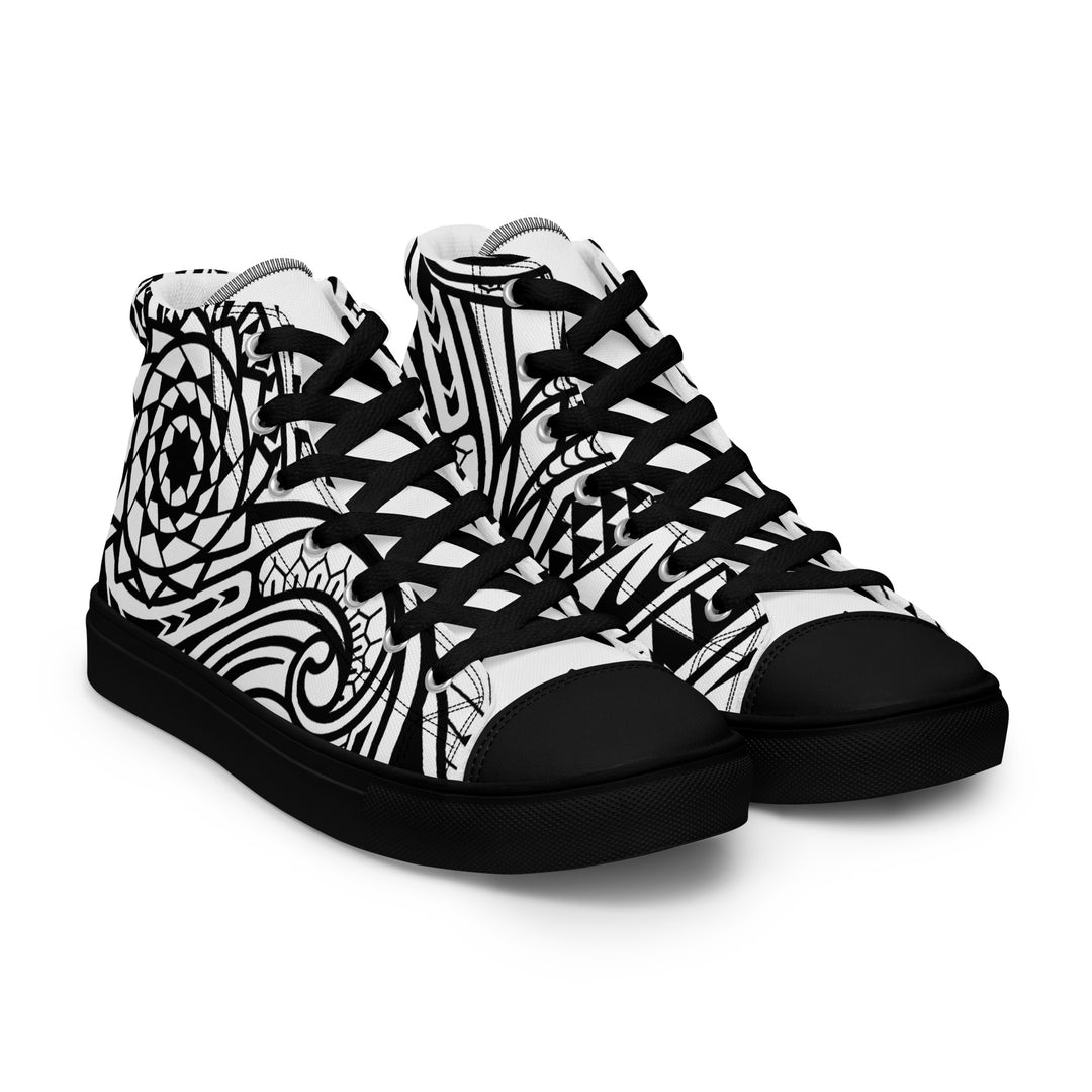 Pinecone Patchwork Women’s high top canvas shoes