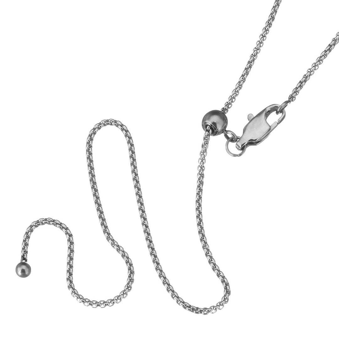 30 inch adjustable stainless necklace