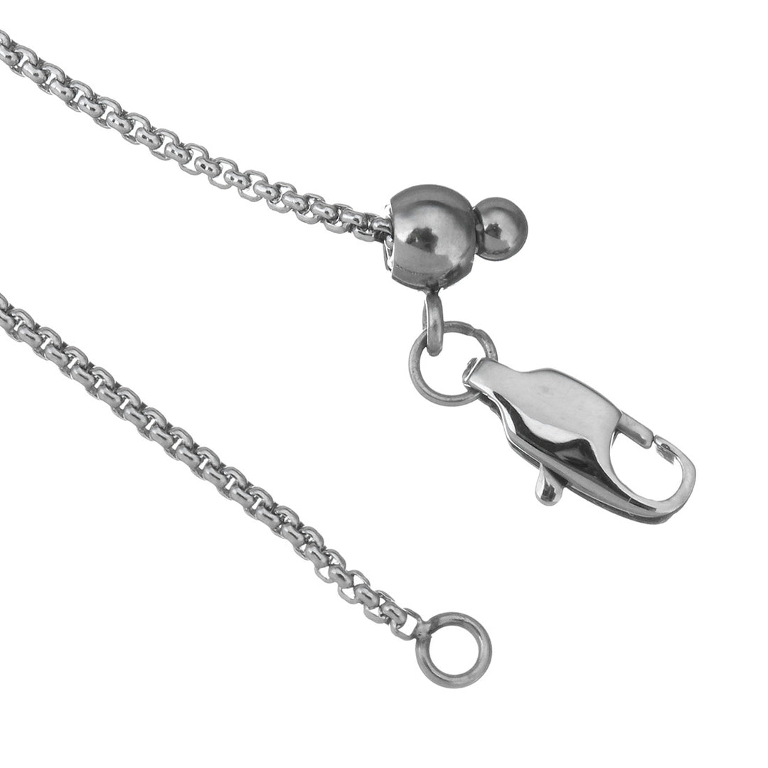 30 inch adjustable stainless necklace