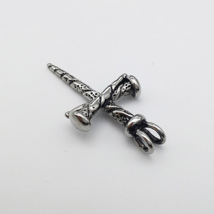 Stainless Steel Nail/Cross Pendant w/Necklace 20 inch