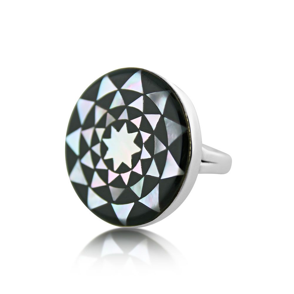 Pinecone Patchwork Inlay Ring-LumbeeJewelry.com