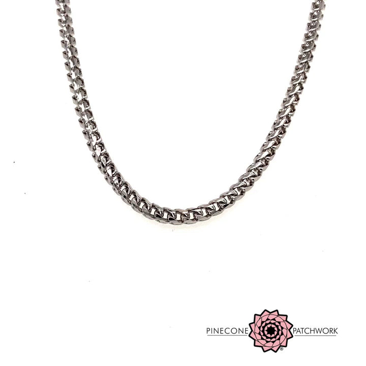 10Kt White Gold Franco Necklace/Chain