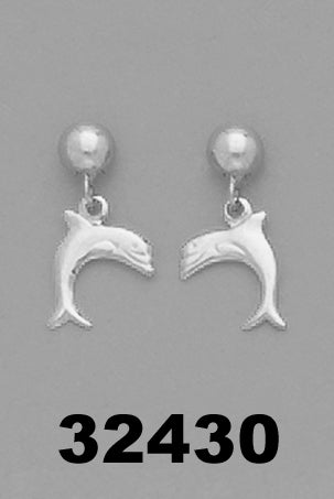 Concept Earring Dolphin Silver tone 32430