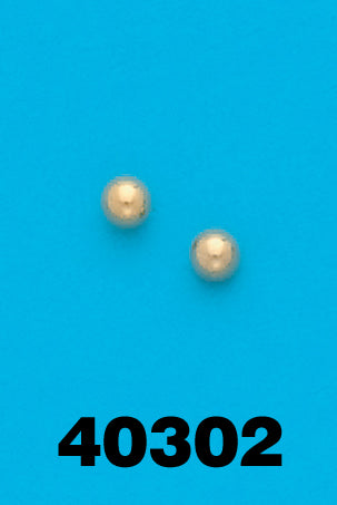 Concept Earring Gold Tone Stud 4mm 40302