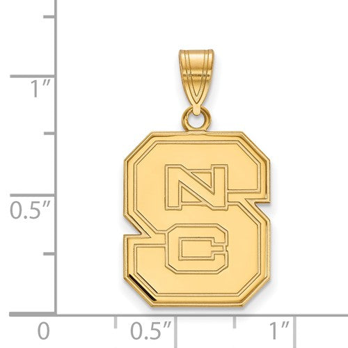 10k North Carolina State University NC Large Pendant