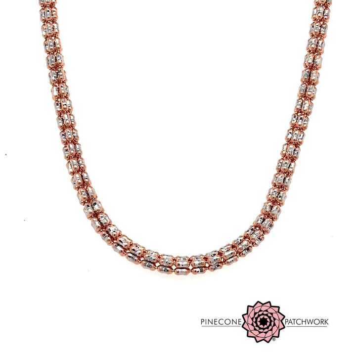 10kt Rose Gold Ice Necklace/Chain 3mm