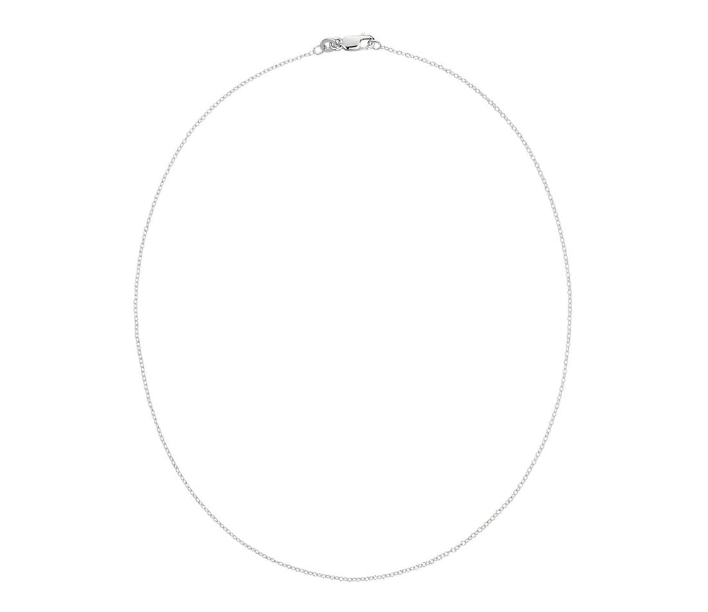 Sterling Silver 1.2mm Rolo Necklace-LumbeeJewelry.com