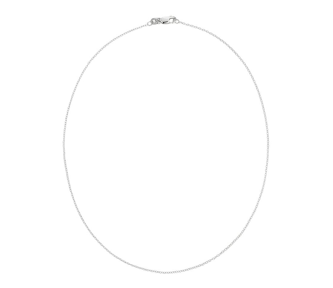 Sterling Silver 1.2mm Rolo Necklace-LumbeeJewelry.com