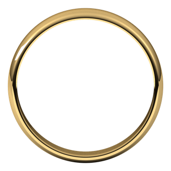 10Kt Yellow Gold Standard Fit Half Round Wedding Band-LumbeeJewelry.com