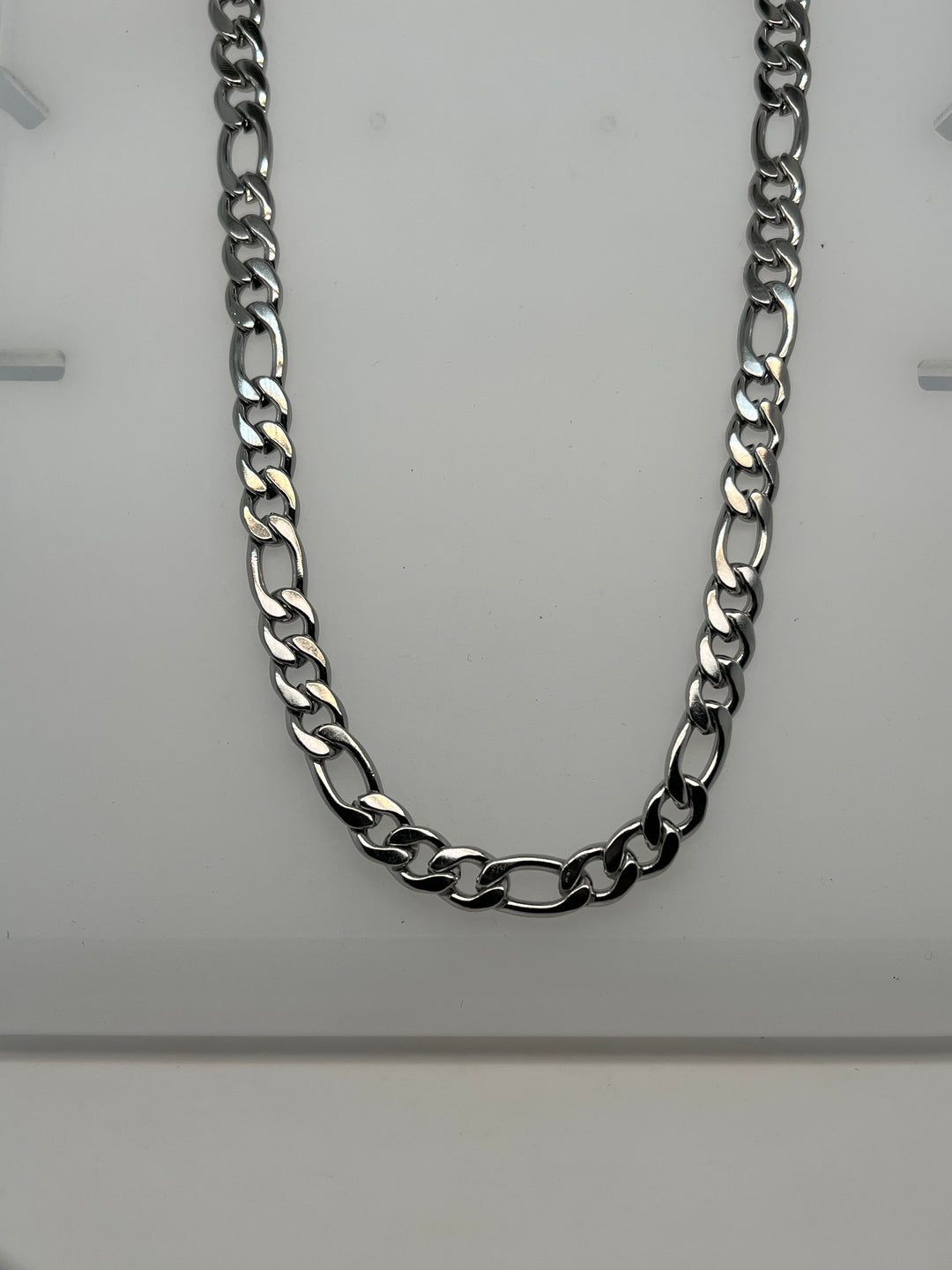 stainless steel 6mm figaro chain 20 inch