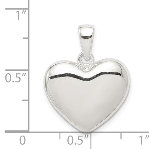 Sterling Silver Polished Heart Pendant