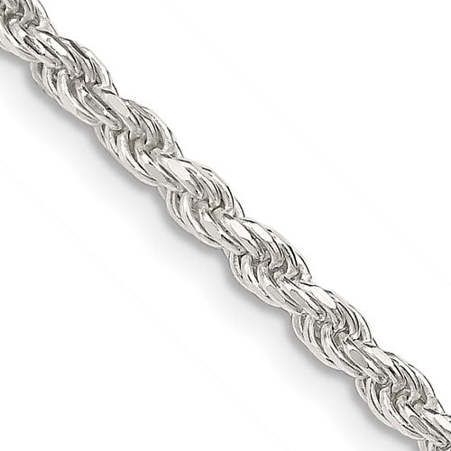 20INCH SS 2.8MM DC ROPE STERLING SILVER