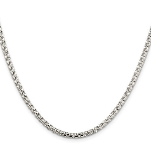 Sterling Silver 18inch med round box Chain