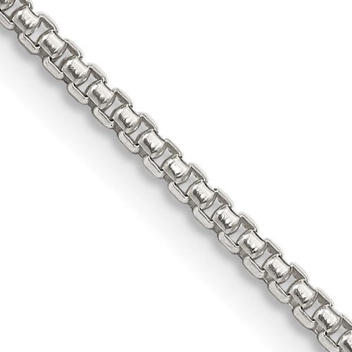 Sterling Silver Round Box Chain 16 inch