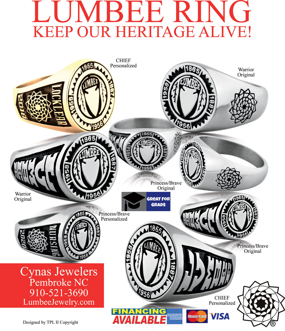 Lumbee Ring Gents Original Stainless-LumbeeJewelry.com