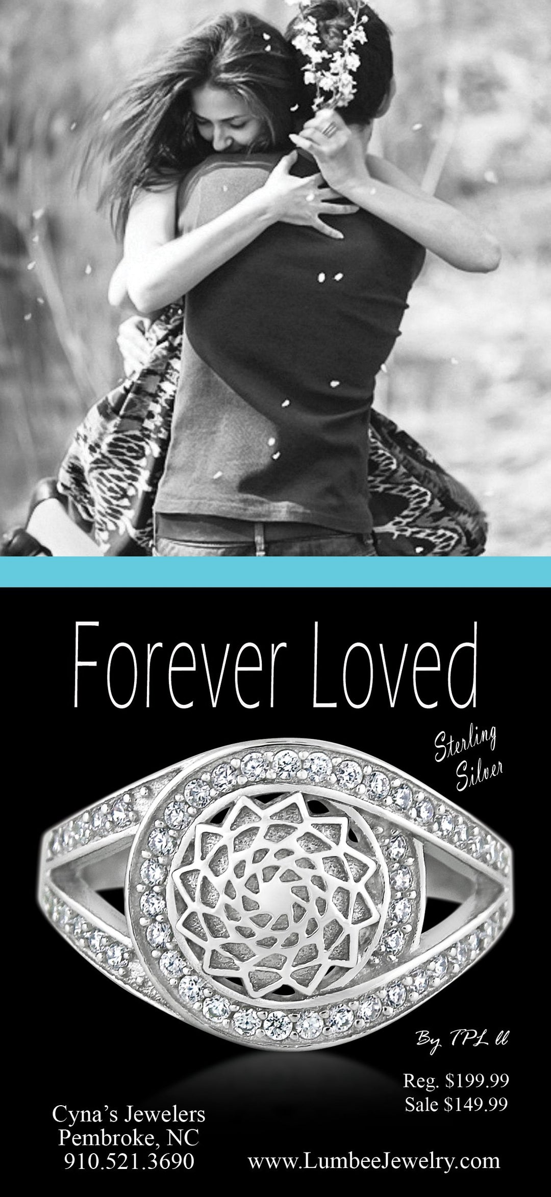 Forever Loved Sterling Ring .40Ct White Topaz-LumbeeJewelry.com