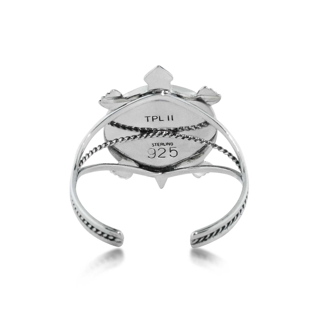 Pinecone Patchwork Inlay Bracelet Turtle Puna Sterling