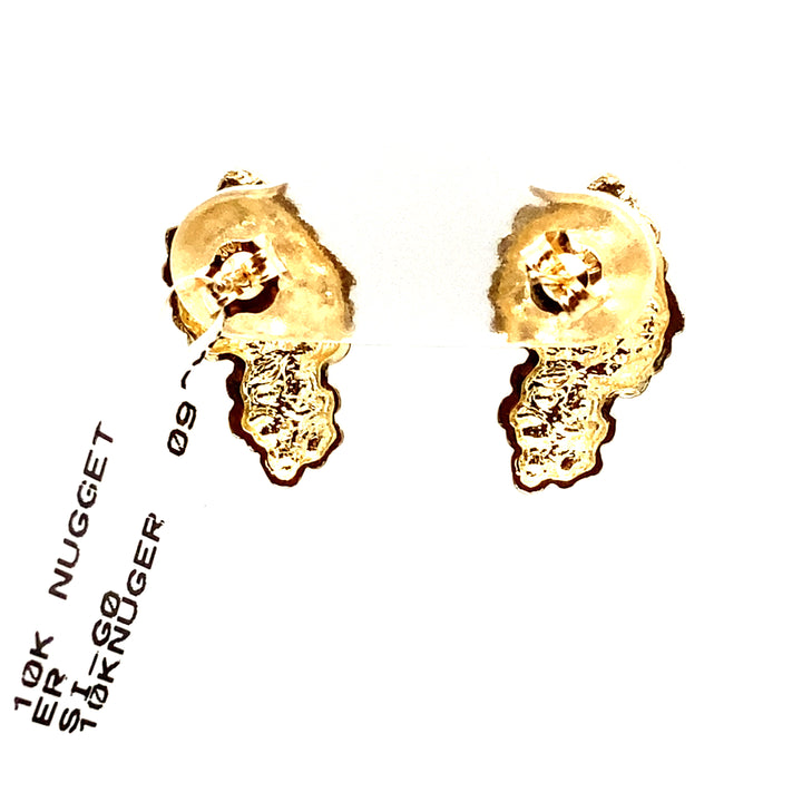 10k DC Nugget Earrings Medium-LumbeeJewelry.com