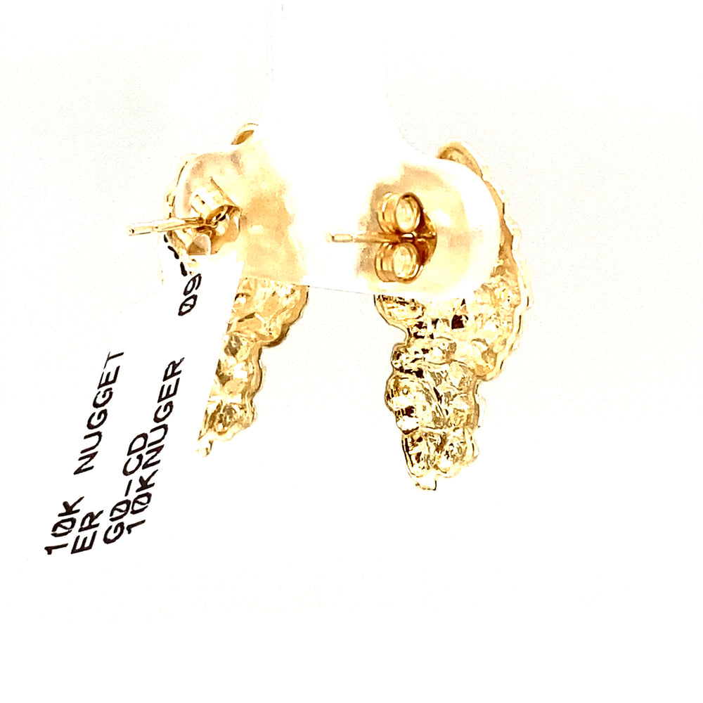 10k DC Nugget Earrings Large-LumbeeJewelry.com