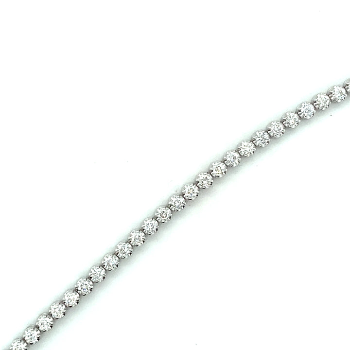 14k White Gold Diamond Tennis Bracelet 2.38 Ct. 7 inch