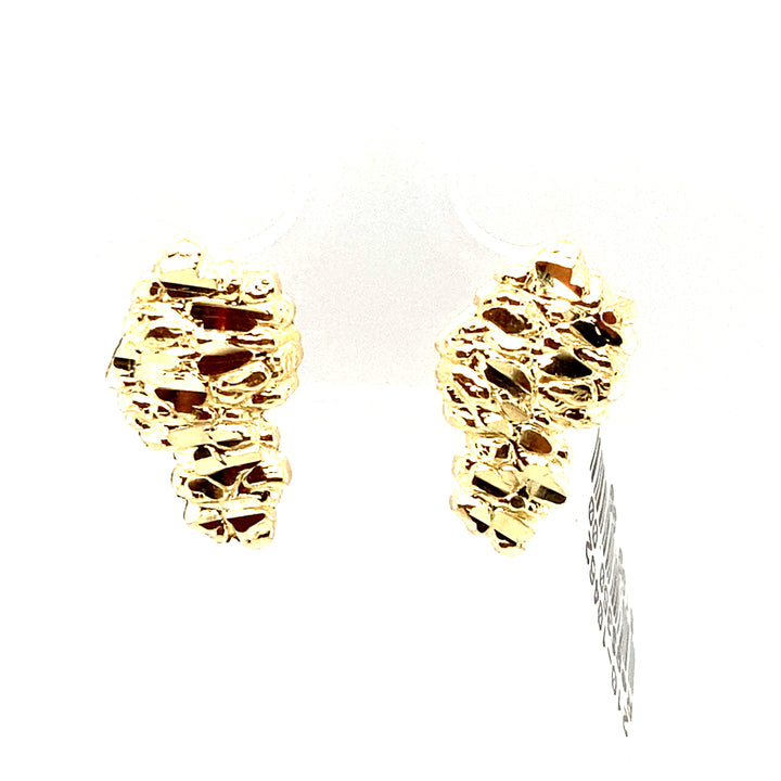 10k DC Nugget Earrings Medium-LumbeeJewelry.com