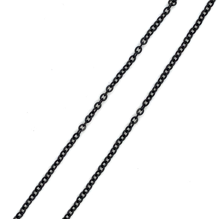 Black Stainless Necklace 2mm 20 inch