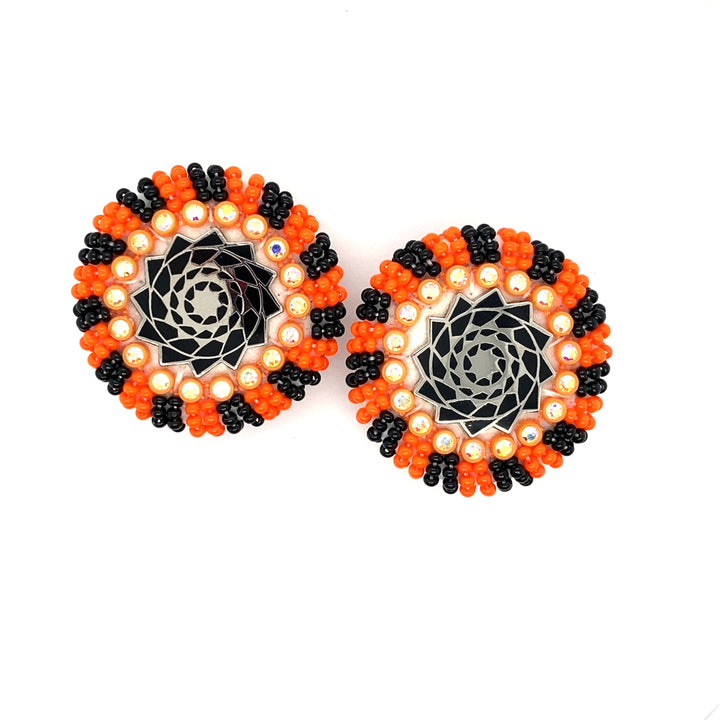 Hand Beaded PCPW SM Orange-LumbeeJewelry.com