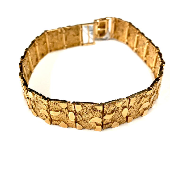 10kt Gold Nugget Bracelet-LumbeeJewelry.com