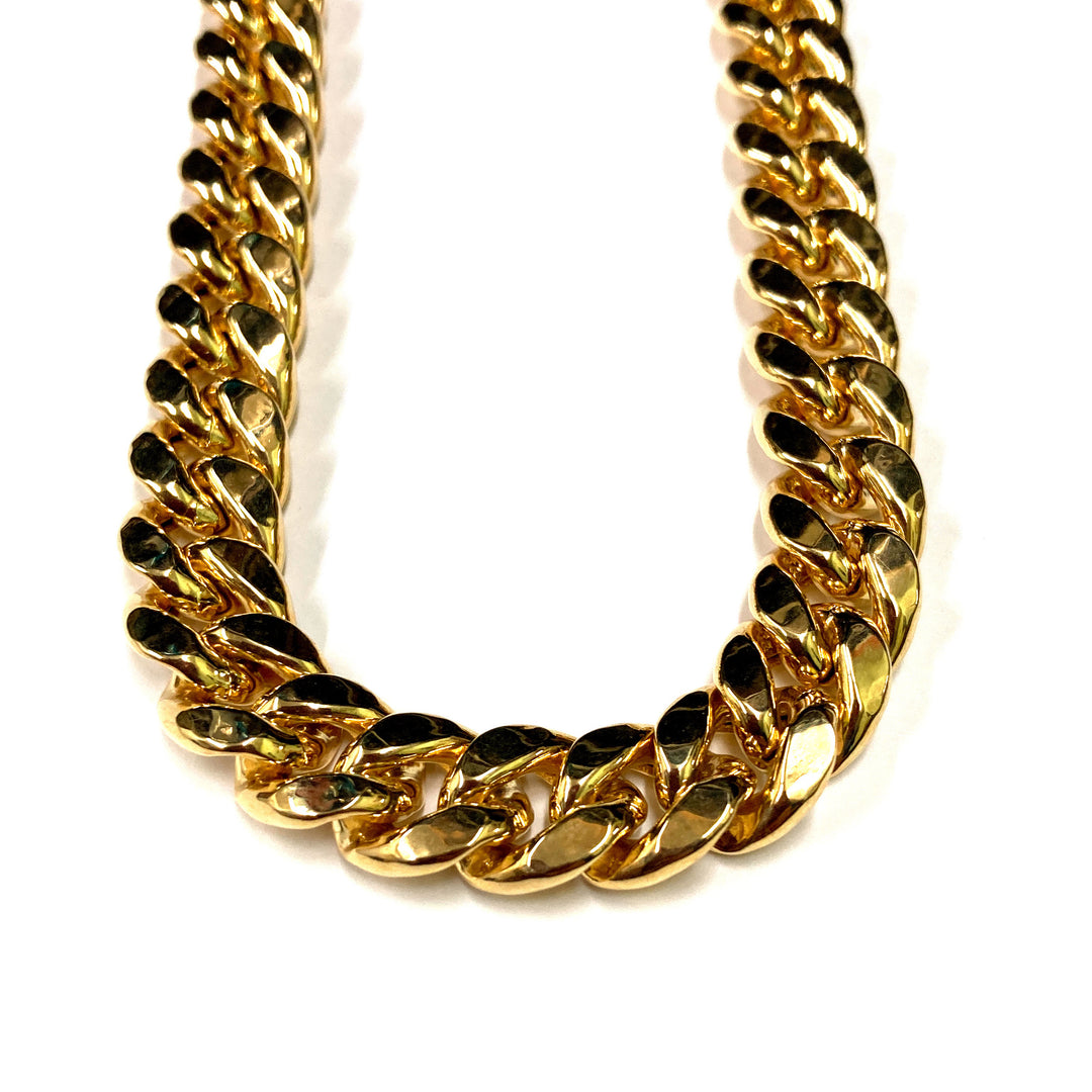 10kt Gold Cuban Link 9mm Bracelet-LumbeeJewelry.com