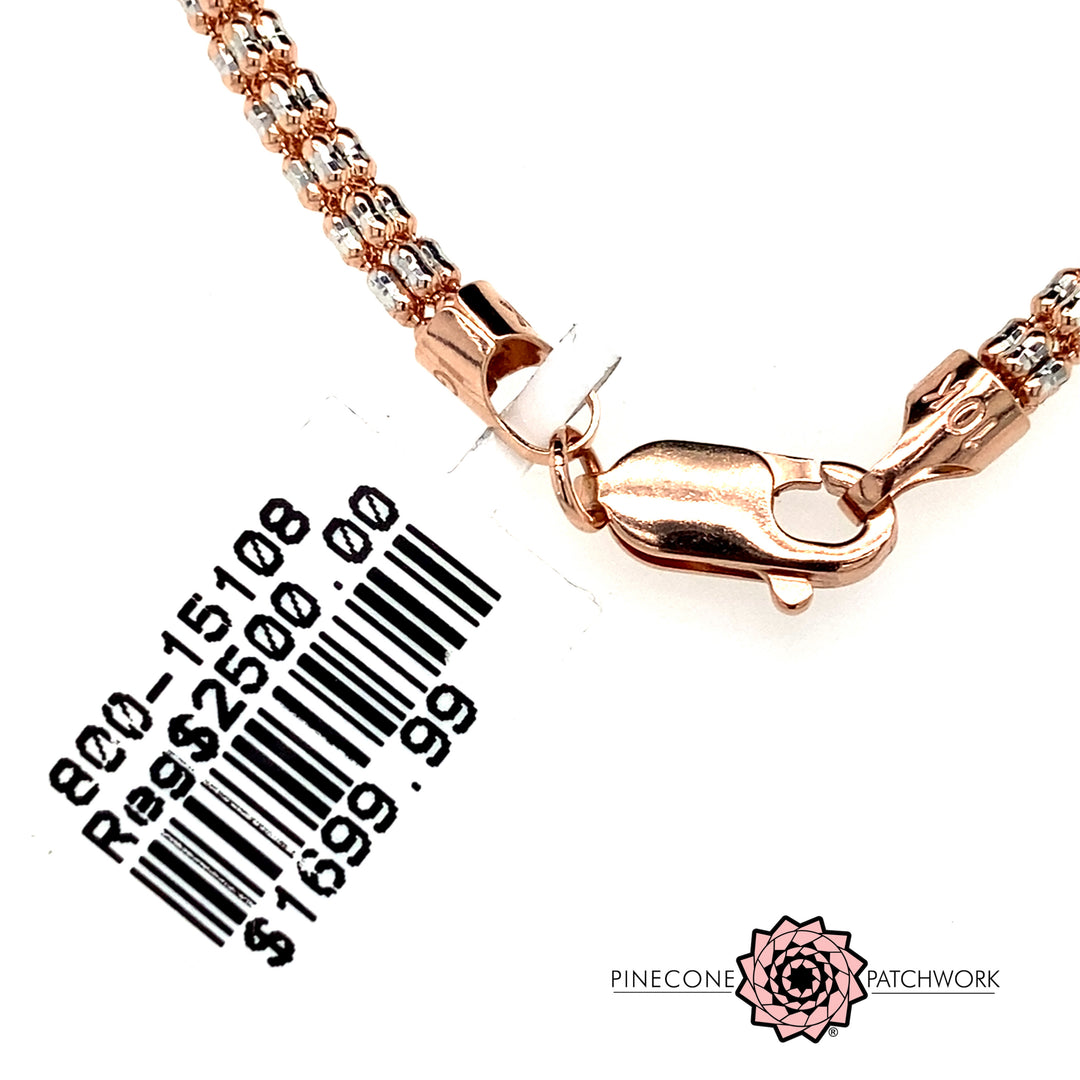 10kt Rose Gold Ice Necklace/Chain 3mm