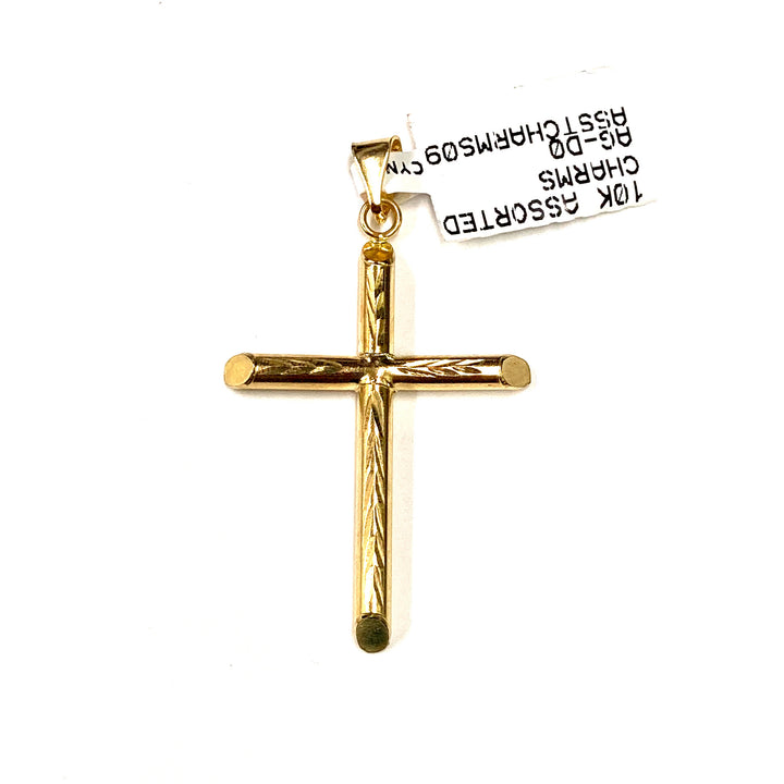 10kt Gold Cross Pendant-LumbeeJewelry.com