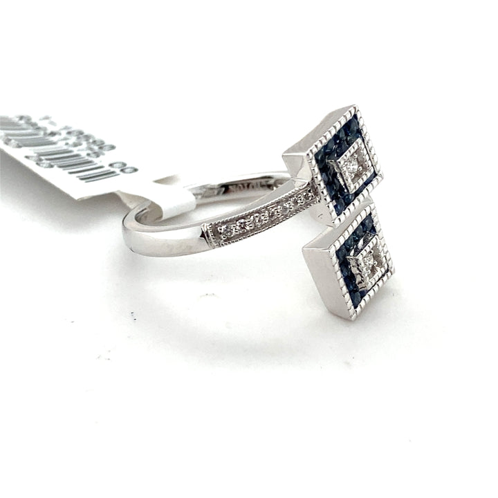 Sapphire Diamond Ring Square